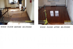 floor re-finish before