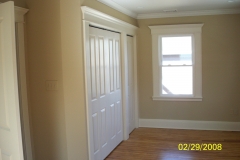 interior after molding floor refinish & paint